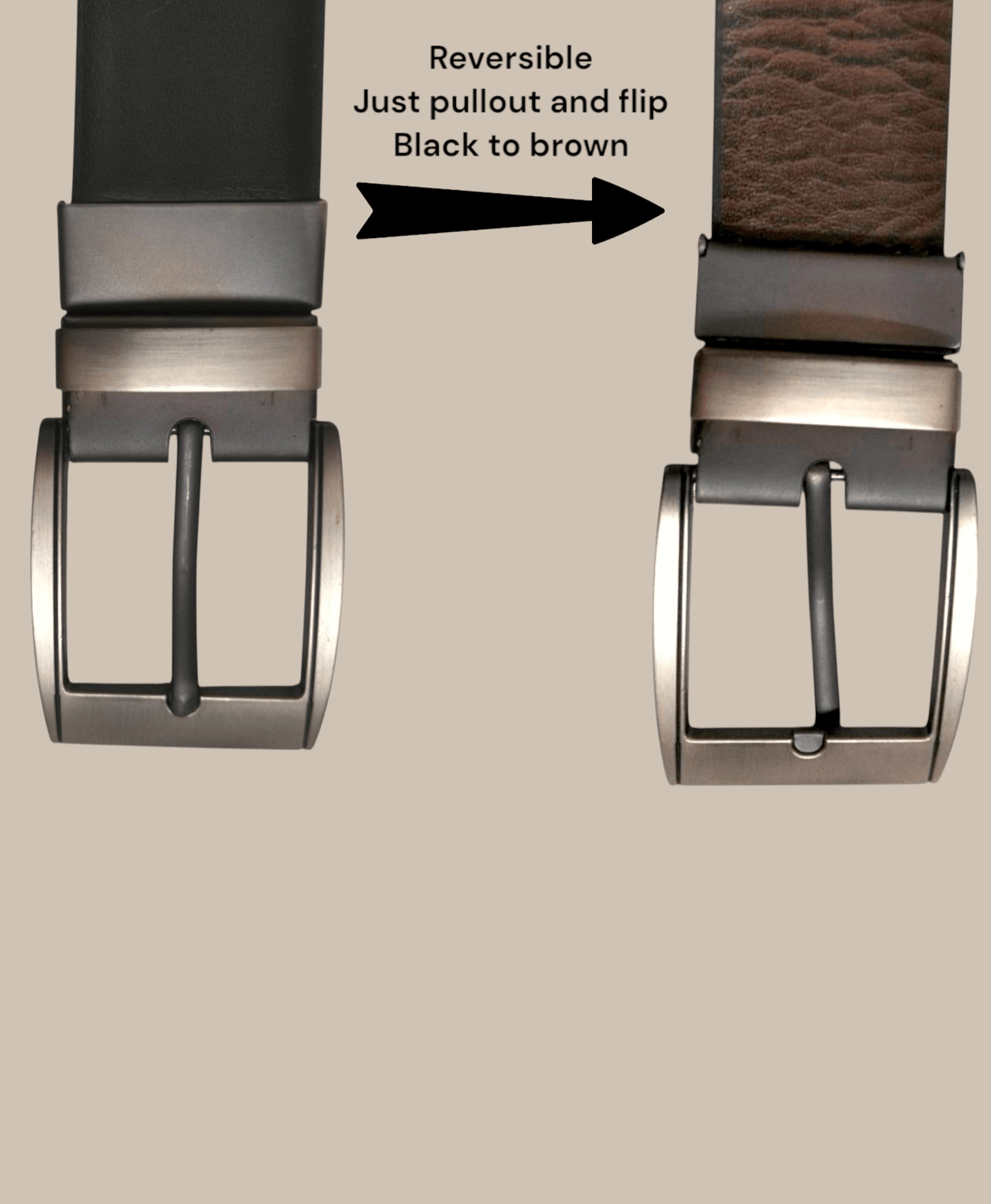 Formal leather belt - HUSHAHIDE