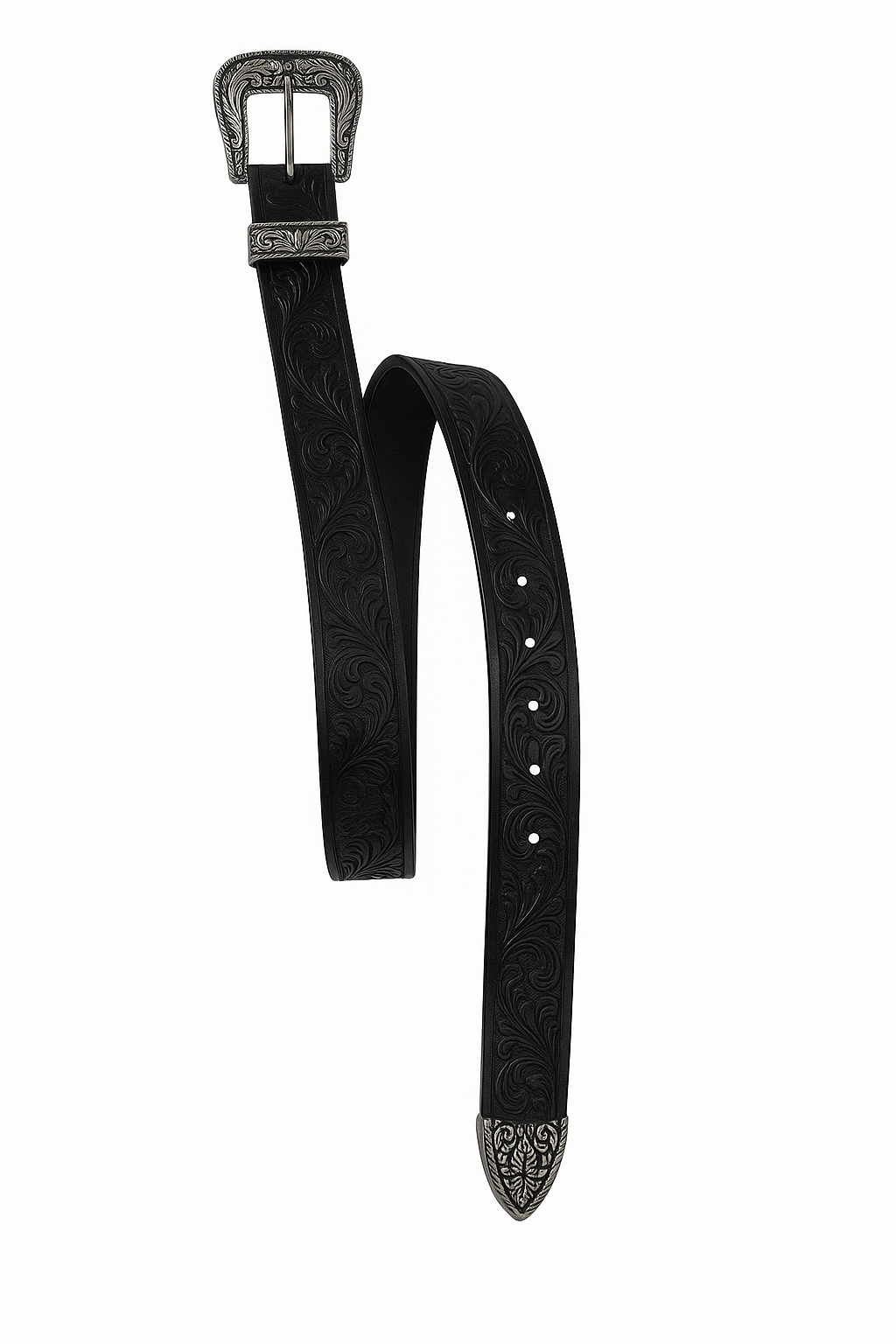HANDCRAFTED LEATHER WITH WESTERN BUCKLE HC01 - HUSHAHIDE