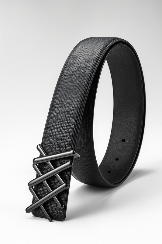 Hushahide Unisex PU Leather Belt | Durable Push Pin Buckle | Lightweight & Vegan Friendly | Free Size 46 Inch