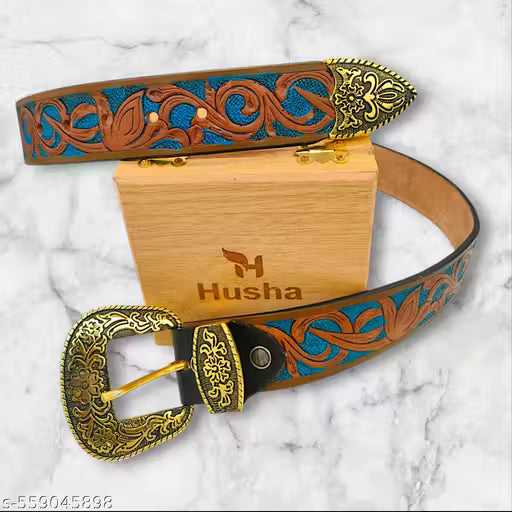 Handmade leather belt