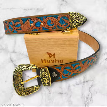 Handmade leather belt