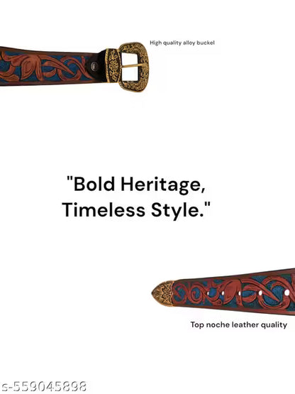 Handmade leather belt